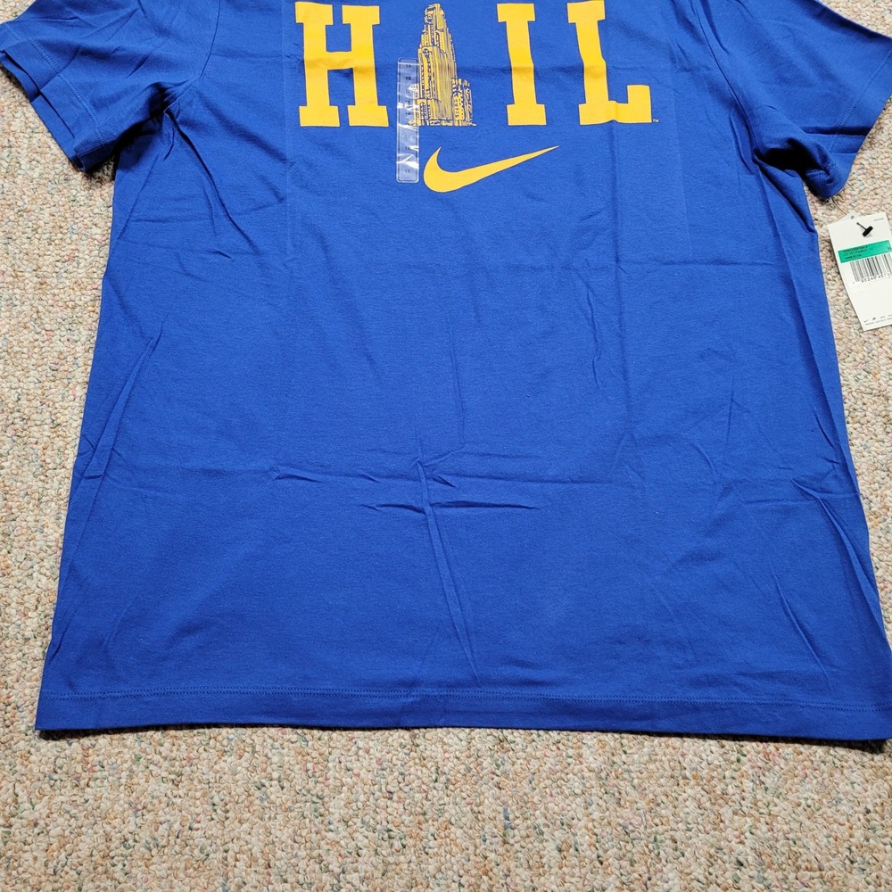 Nike Pitt Panthers Shirt Mens XL Blue Hail Cathedral of Learning Sports NWT - Picture 2 of 15